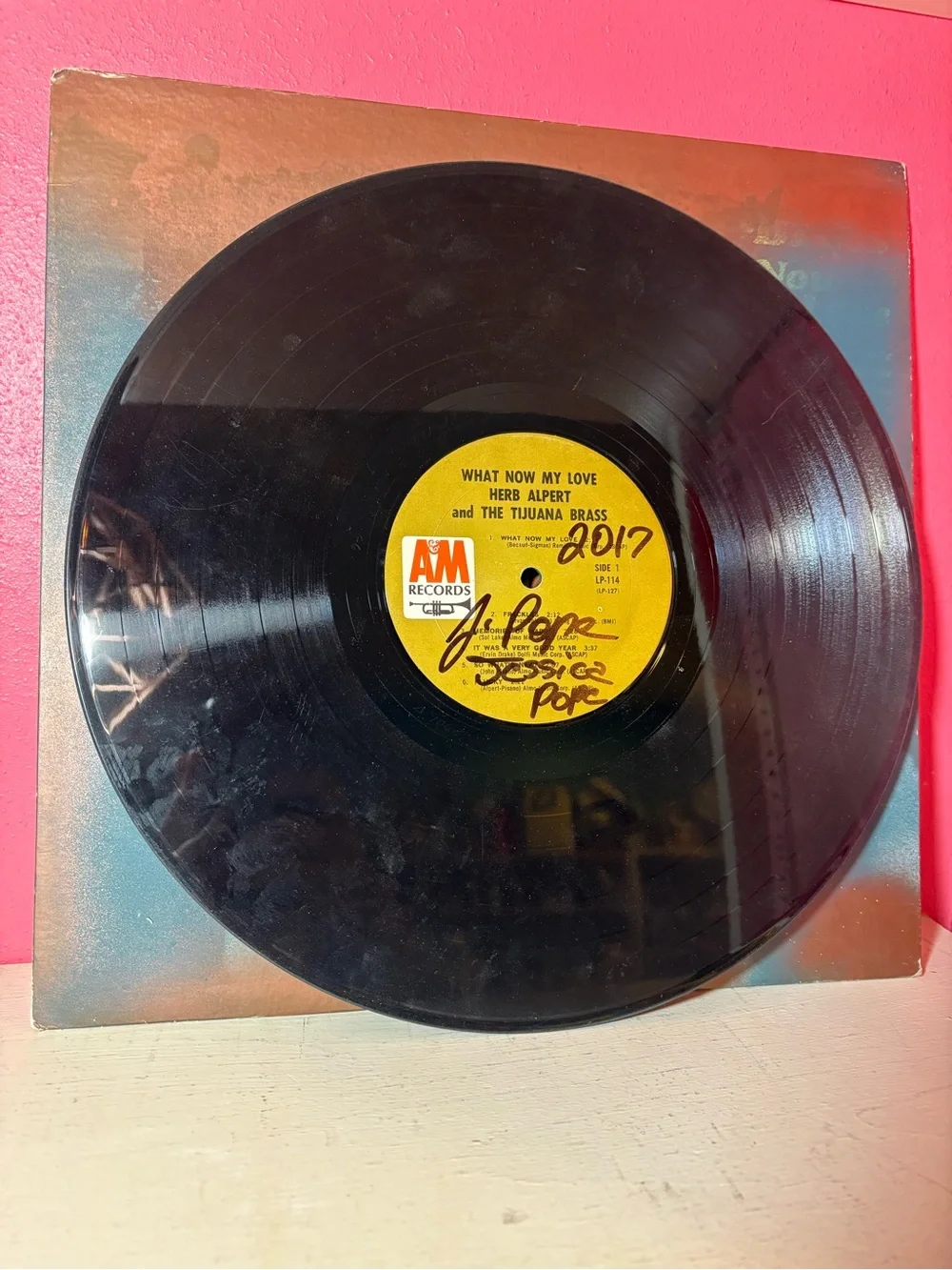 Herb Alpert Original Stencil Record Album If I was you, I'd Hate me too Graffiti